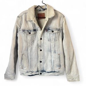 Levi's Light Blue Denim Jacket with Sherpa Lining